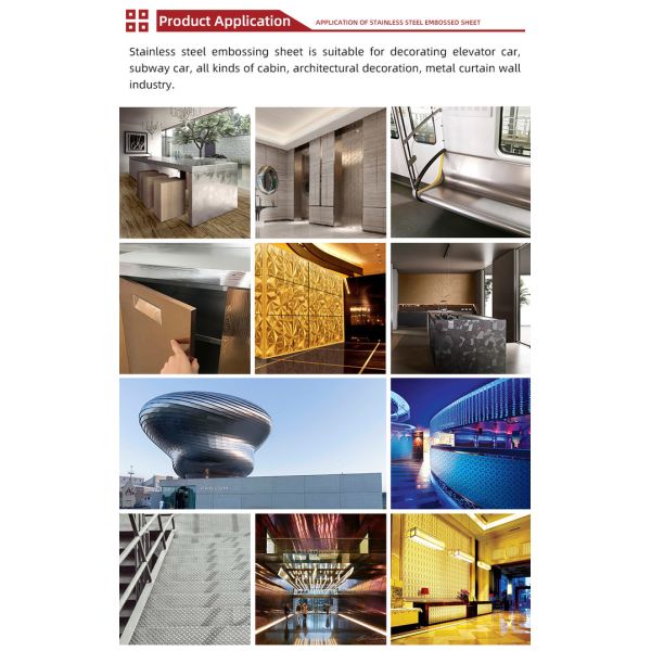 2B BA No.4 Окончание 2WL Текстура Декоративный металлический лист 304 316 Рельефный листок из нержавеющей стали