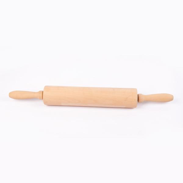3D Christmas Pattern Wooden Baking Tools Engraved Kitchen Long Wooden Rolling Pin