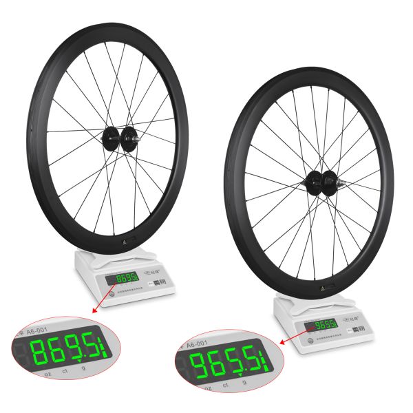 Carbon 700C Fixed Gear Wheelset 50mm Vacuum Rim Road Bike Wheelset