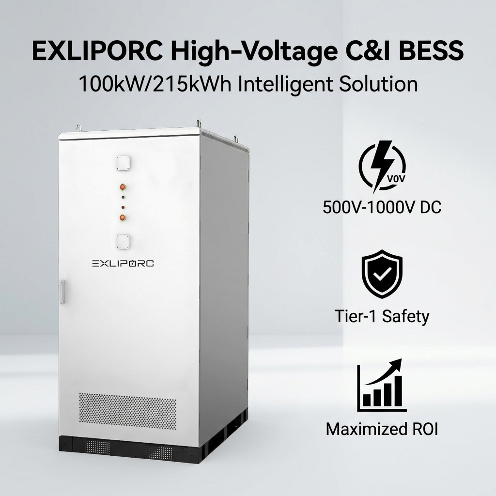 100kW 215kWh Industrial Commercial Energy Storage System All-in-One High Voltage Lithium Battery BESS