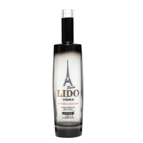 Customized Logo Acceptable Clear White 750ml Spirit Bottle for Rum Vodka and Whiskey