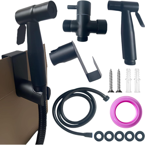 304 Stainless Steel Brushed Pressurize Spray Gun Assortment for Bathroom Supply Needs