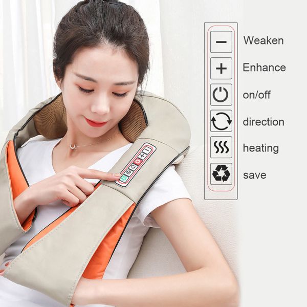 U Type Back Shoulder Massager Scratch Resistant For Reduce Heart Rate / Improve Circulation