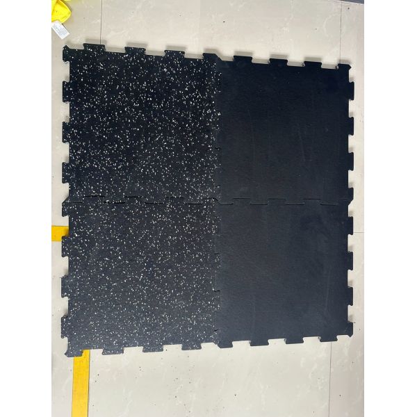 1m*1m 20mm Extra Heavy-Duty Black Rubber Floor Protection Mat for Gym and Fitness Centre