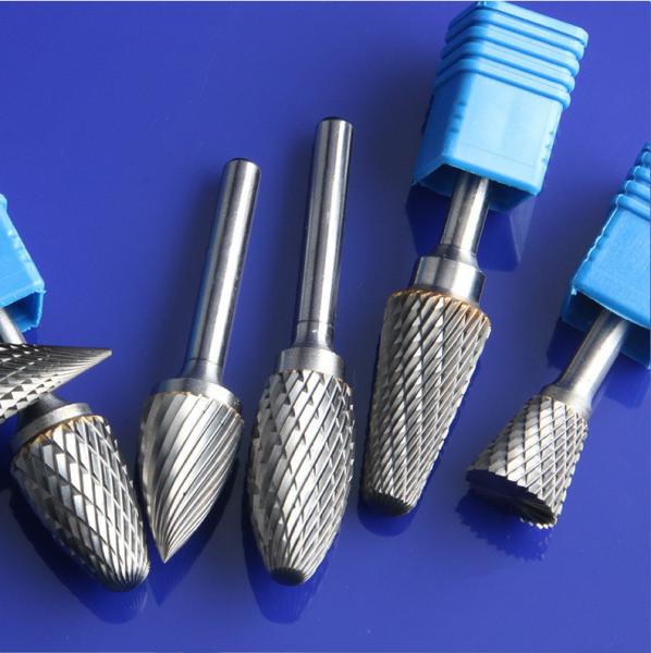 SA-5 Carbono de tungstênio resistente ao desgaste em forma de cilindro de arquivo rotativo de corte duplo