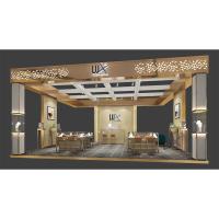 Coffrets d'étalage de bijoux de collier allumant la décoration pour le magasin de fantaisie de magasin