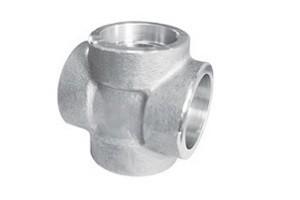 Forged SS High Pressure Pipe Fittings Cross Tee With Pressure 3000lbs 6000lbs 9000lbs