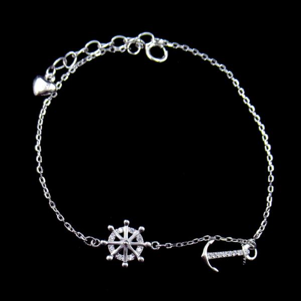 Bracelete de prata da lua do branco da prata 925 da joia do original 925 para o aniversário