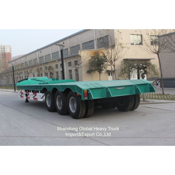 3 Axle 40ton 13.45m Wabco BPW Axles Air Suspension Flatbed  Semi Trailer