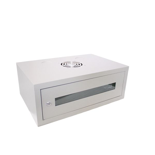 Stocked Wall Mounted Network Glass Door Server Storage Rack with SPCC Cold Rolled Steel