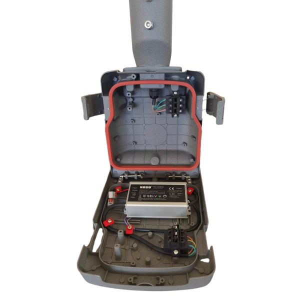 φ60mm Instation Pipe Dia 120 Degrees Beam Angle Street Light Aluminum LED Lamp Empty Housing