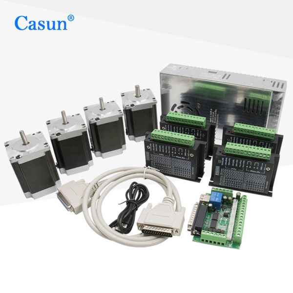 Casun 2 Phase Nema 34 hybrid stepper motor 86x86x69mm 4N.m high torque 4.0A with 4 axis / 3axis  for CNC for Engraving machine