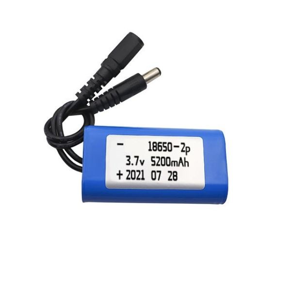 5200mAh 3.7V 18650 Lithium Ion Battery Pack with 500 Cycles for Industrial Applications