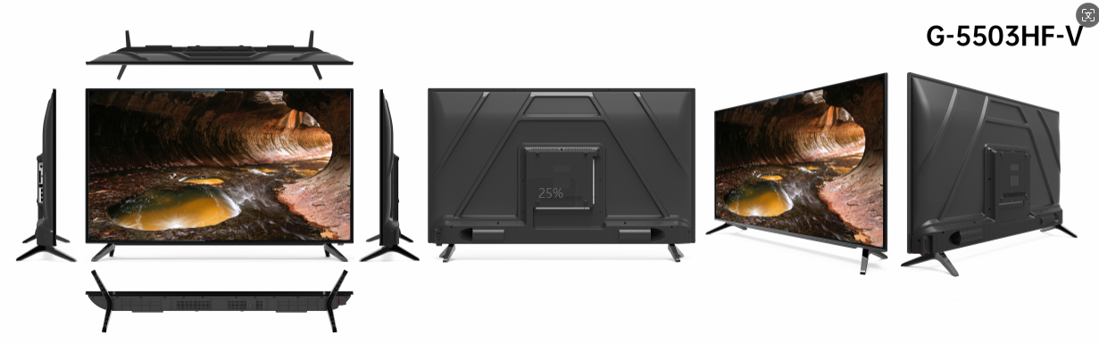 4K Thin Bezel 55 pulgadas UHD Smart TV Fácil de operar con el sistema de Google