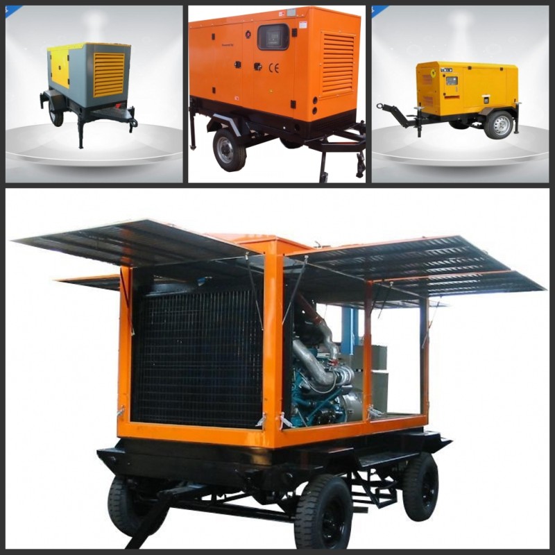 750Kva 50 Hz 3 Phase Silent Trailer Mounted Generator With Mecc - Alte Alternator