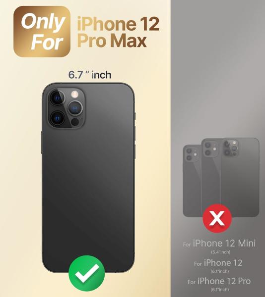 iPhone 12 Pro Max Case with Stand, Phone Case with Double Ring Kickstand, Women Girls Bling Luxury Protective Case Hear