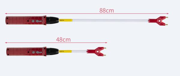 3W Cattle Electric Shocker 18.9inch Bendable Electric Pig Prod IP45