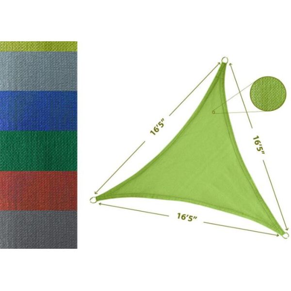 UV Block HDPE Made Garden Shade Sail For Courtyards / Sand Beach / Swimming Pool