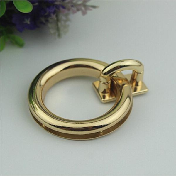 Wholesale high quality lady bag lock light gold metal twist turn decorative lock for bags