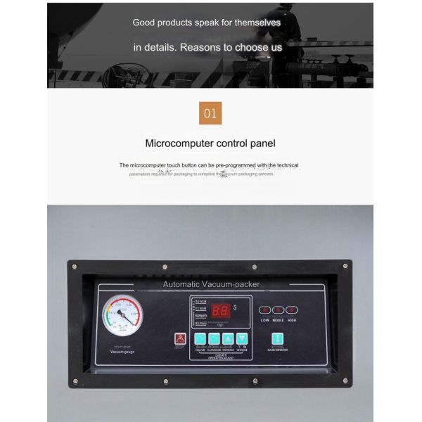 Textiles Thermoforming Vacuum Packing Machine 0.63CBM 500mm Seal Length with Design