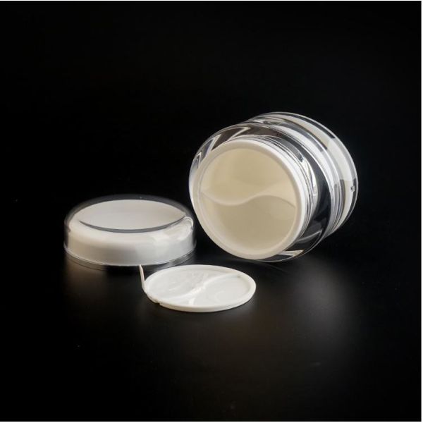 La crème cosmétique irrégulière acrylique de l'ABS 20g cogne le conditionnement en plastique fait sur commande avec des couvercles