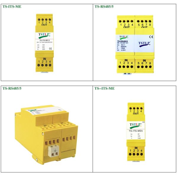 Industrial Bus Control Industrial Surge Protector , RS422 / RS485 Voltage Surge Protector