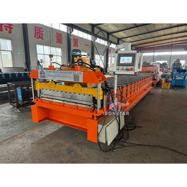 T10 C10 Trapezoidal roofing sheet roll forming machine in Kyrgyzstan metal roof roll forming machine metal roof machine
