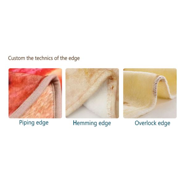 Impresión de adultos Super suave de flanel alimentos frutas tarta pizza pimientos tortilla de tortilla manta