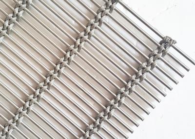 Stainless Steel Architectural Wire Mesh Facade, Decorative Cable Rope Wire Mesh