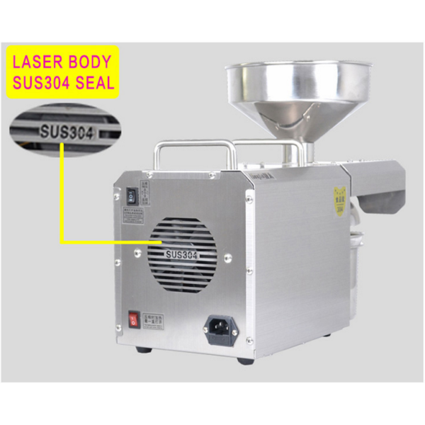 Home Household Stainless Steel Castor Oil Processing Equipment Cold Pressed Argan Marula Chia Seed Apricot Oil Press Machine 220V/50HZ