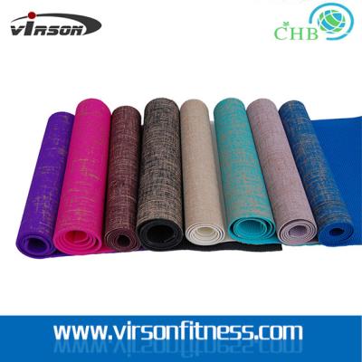 Ningbo Virson Fashionable hot-sale eco-friendly jute mat/yoga mat