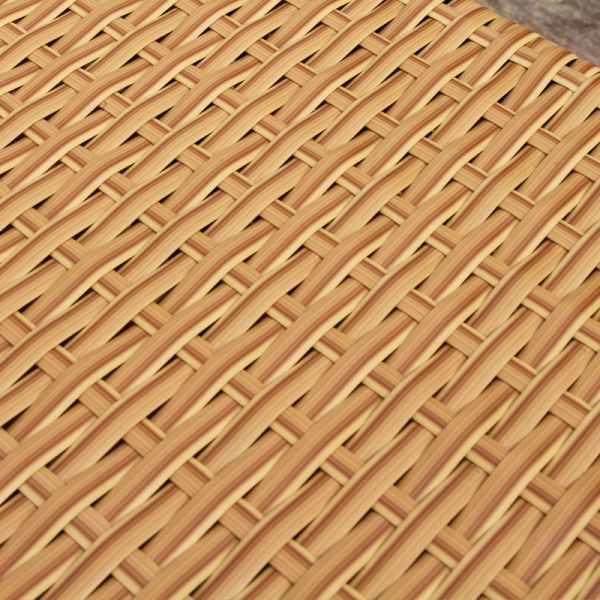 Outdoor Furniture Aluminium Teak Wicker Rattan Rope Sun Lounger for Garden Pool Chair
