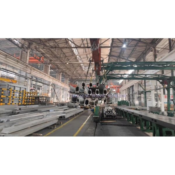 Mining Industry Aluminium Extruded Profiles Customized Feed Beam 4.9 Meters