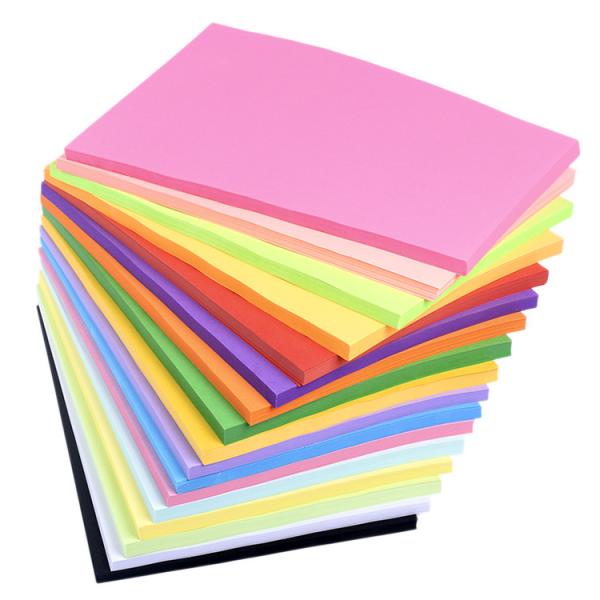 OEM Recycled Color Copy Paper Sheet , A3 A4 Size Printable Colored Paper
