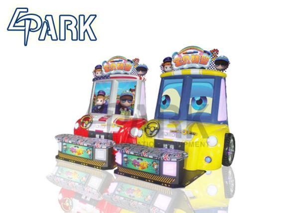 Amusement Park Kids Racing Game Machine Coin Operated Baby Swat 3 Car