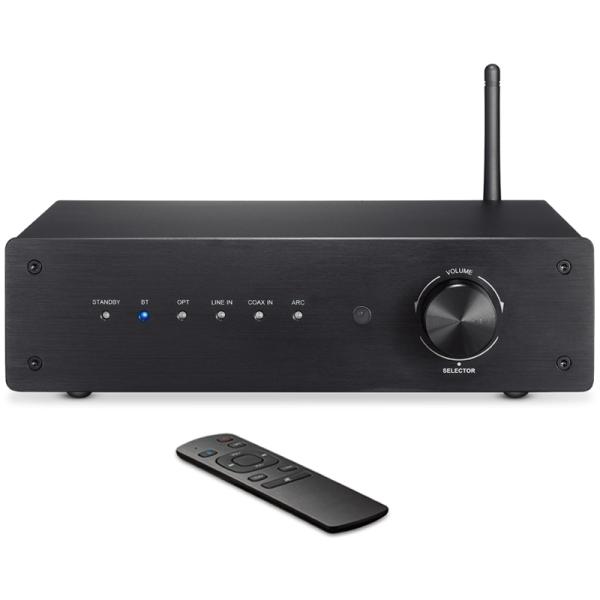 200W Bluetooth 5.0 Stereo Receiver with 3.5MM Input Class D Amplifier for Home Theater