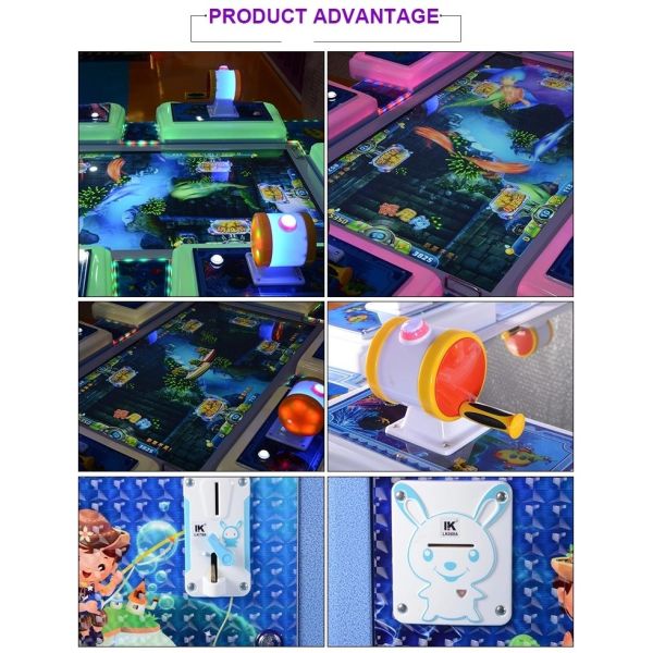 Adults 6 Persons Electronic Fishing Game Machine With 55 Inch LCD 12 Months Warranty