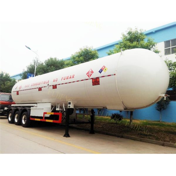 59.7 M3 LPG Tank Trailer Pressure Vessel Three Axles Trailer 25 Ton Capacity