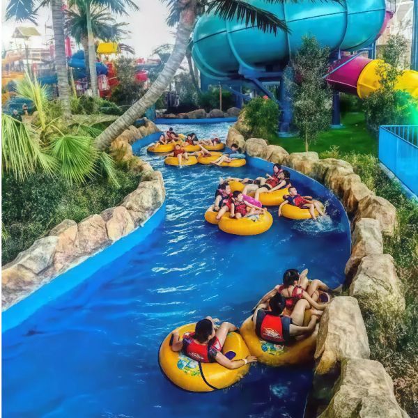 Commercial Lazy River Project Design And Equipment For Professional Water Park And Aqua Resort
