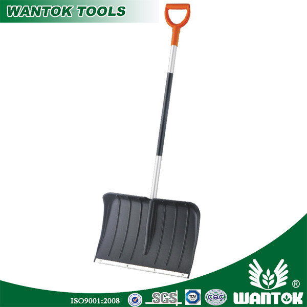 Steel Tube D-Grip Snow Shovel with Aluminum Handle Heavy Duty Winter Tool