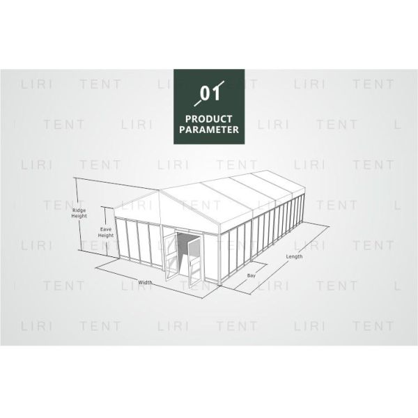 100 Seater Luxury Wedding Tents Outdoor Clear Party Event Marquee