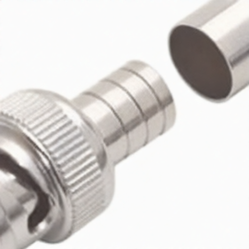 BNC Connector for RG6 Cable 75 Ohm L-com BAC032 Brass Body Nickel Plated and Gold Center Pin