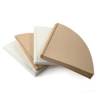 3-4 les tasses s'égouttent le café jetable filtre des protections de papier filtre de cône