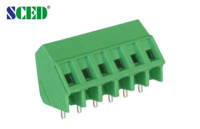 Único Calibre de diâmetro de fios do bloco terminal 300V 10A 2P-24P 12-26 de parafuso do PWB do passo 5.08mm da plataforma