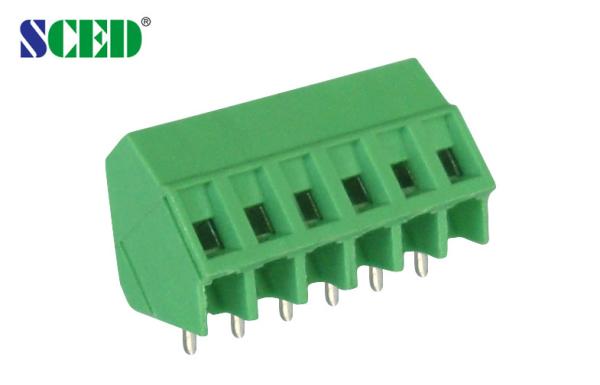 Nickel plated Green Screw Terminal Blocks Brass UL94 V - 0 10A 300V