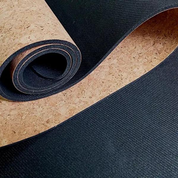 Extra Wide Round Custom Logo Eco Friendly Nonslip Fitness Exercise Custom Design Cork Yoga Mat