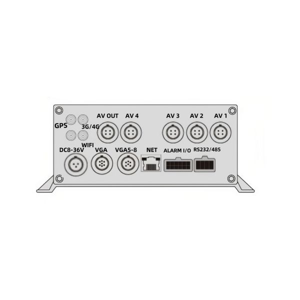 Макс 2 ТБ 512 ГБ Хранение 8CH Система видеонаблюдения автомобиля, AI MDVR ADAS DSM BSD Черный ящик