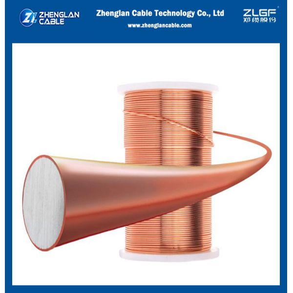 8mm Copper Clad Steel Wire Rod High Tensile Bare Copper Electrical Cable