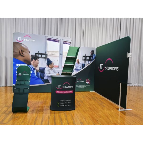 Portable Booth Display 6X3m Reusable Lightweight Trade Show Display