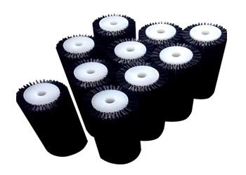 Black Nylon Bristle Solar Panel Cleaning Brush Roller Industrial Glass Cleaning Brush